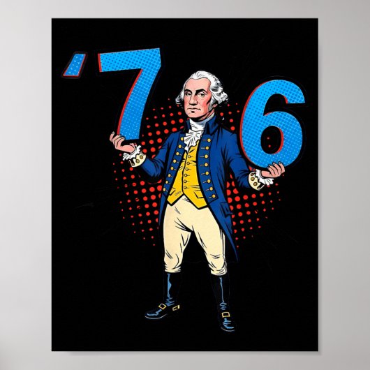 Poster George Washington 76 Yeeted Six Seven (Devant)