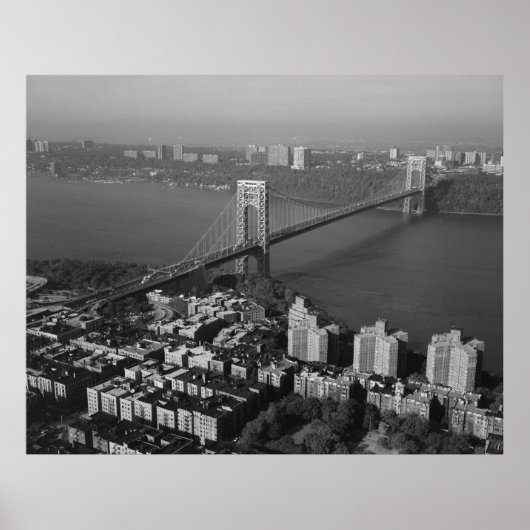 Poster George Washington Bridge NYC Photographie (Devant)