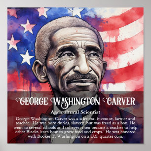 Poster George Washington Carver Black History Mois Class