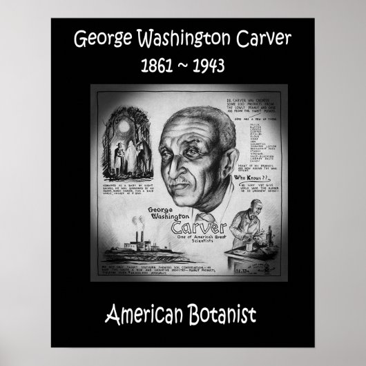 Poster George Washington Carver ~ Botaniste et inventeur  (Devant)