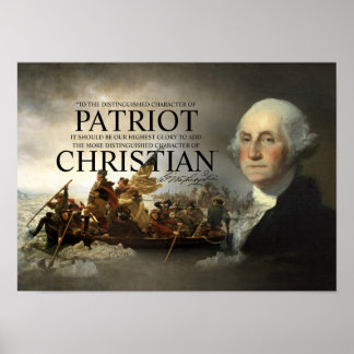 Poster George Washington, Christian Patriot