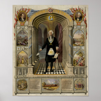 Poster George Washington Comme Portrait De Freemason, 186