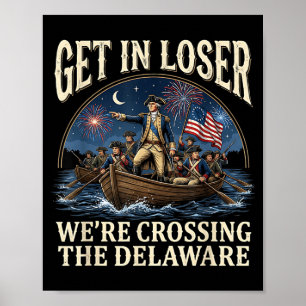 Poster George Washington Entrez En Traversant Le Delaware