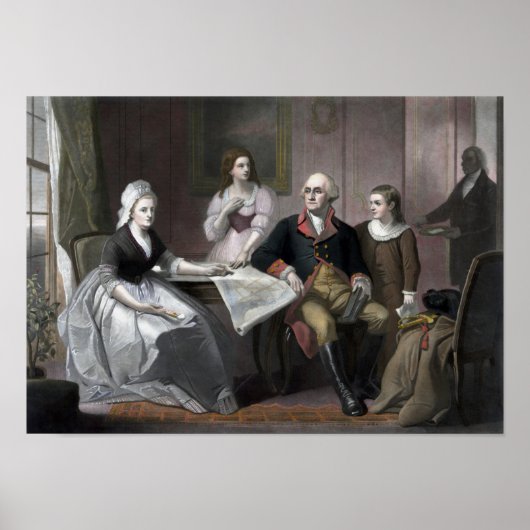Poster George Washington Et Sa Famille (Devant)