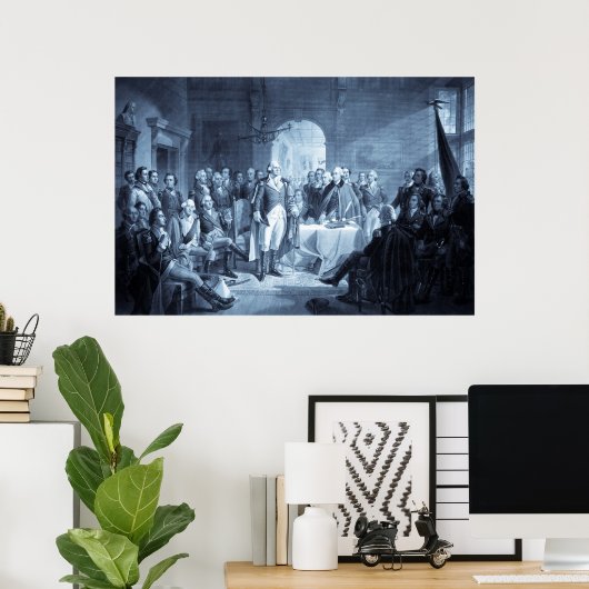 Poster George Washington et ses généraux imprimés (Bureau à domicile)