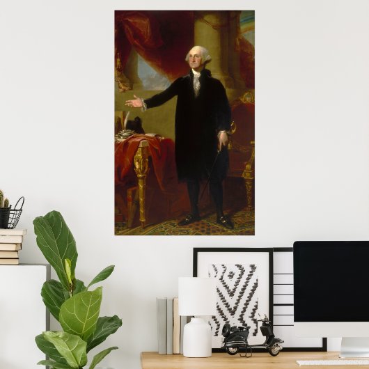 Poster George Washington Lansdowne Portrait par Stuart (Bureau à domicile)