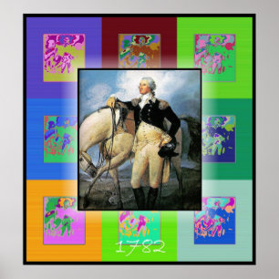 Poster George Washington, le pop art