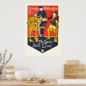 Poster George Washington "L'esprit vit toujours" (Cuisine)