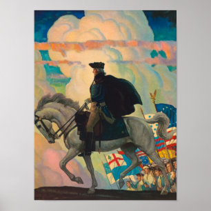 Poster George Washington par Newell Convers Wyeth