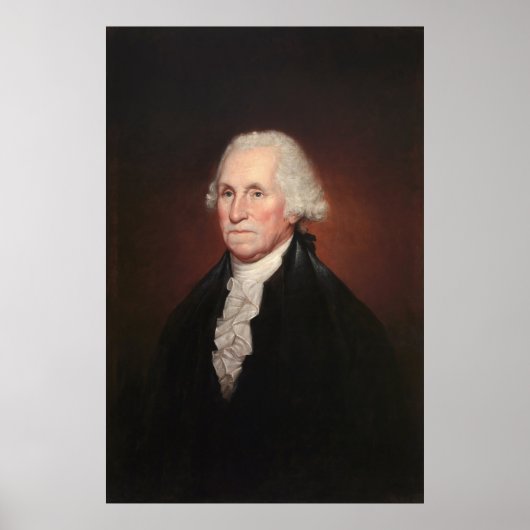Poster GEORGE WASHINGTON Portrait de Rembrandt Peale (Devant)