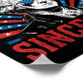 Poster George Washington Protest Sign Democracy No Kings (Coin)