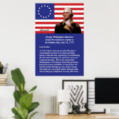 Poster George Washington Sur Providence (Bureau à domicile)