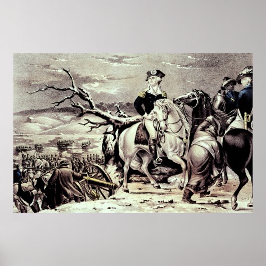 Poster George Washington traversant le Delaware (Devant)