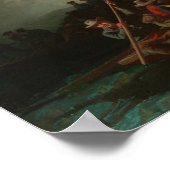 Poster George Washington Traversant le Delaware (Coin)