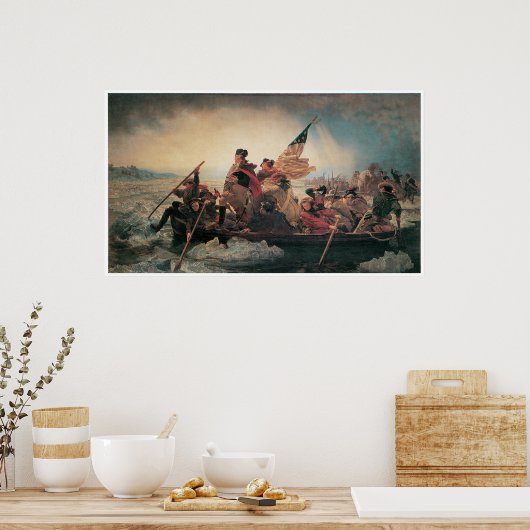 Poster George Washington Traverser le Delaware (Cuisine)