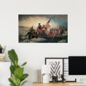 Poster George Washington Traverser le Delaware (Bureau à domicile)
