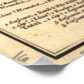 Poster George Washington Trenton NJ Battlefield Map 1777 (Coin)