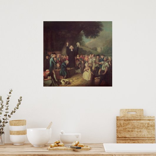 Poster George Whitefield prêche (Cuisine)