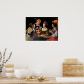 Poster Georges de la Tour - Cheat avec l'As des Diamants (Cuisine)