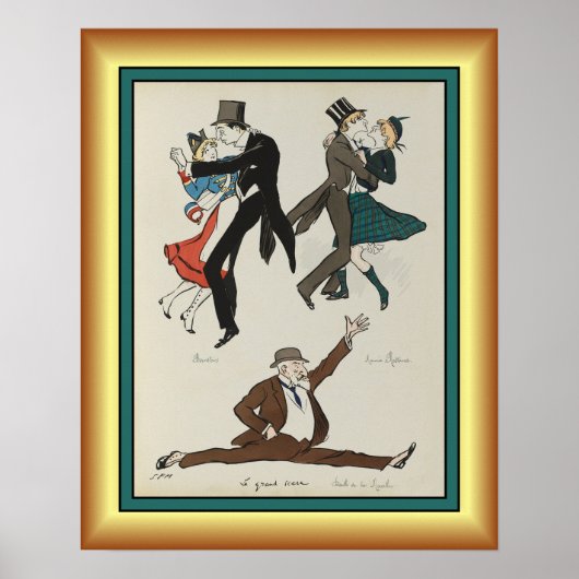 Poster Georges Goursat ~ Paris Belle Époque ~1913 ~ (Devant)