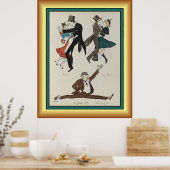 Poster Georges Goursat ~ Paris Belle Époque ~1913 ~ Post (Cuisine)