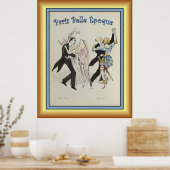 Poster Georges Goursat ~ Paris Belle Époque ~1913 ~ Post (Cuisine)