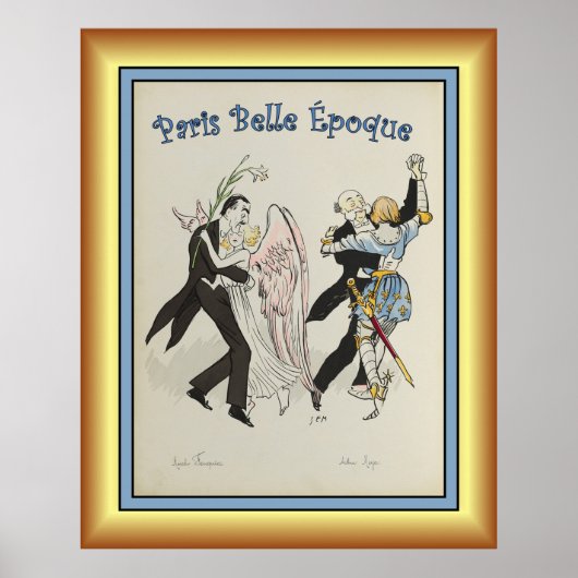Poster Georges Goursat ~ Paris Belle Époque ~1913 ~ Post (Devant)