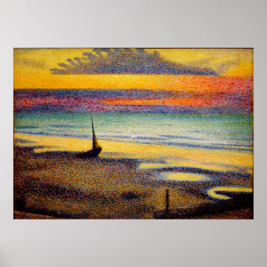 Poster Georges Lemmen - Plage à Heist (Devant)