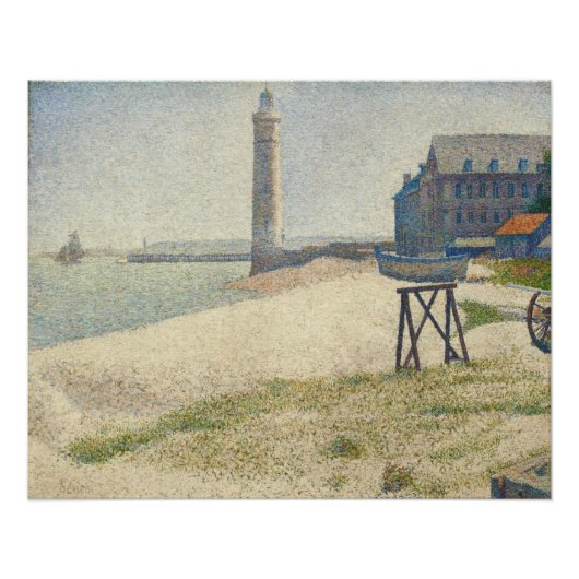Poster Georges Pierre Seurat | The Lighthouse at Honfleur (Devant)