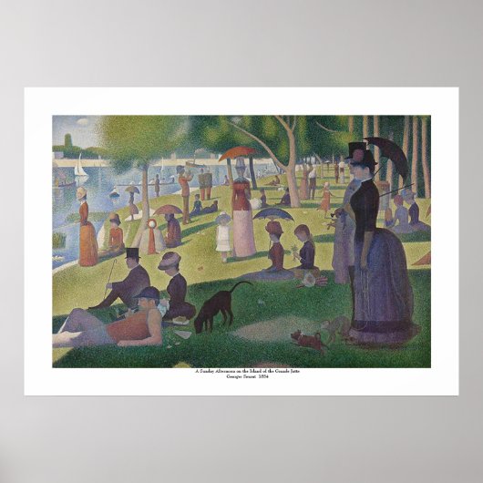 Poster Georges Seurat (Devant)