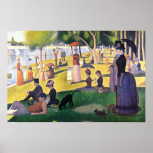Poster Georges Seurat dimanche à La Grande Jatte