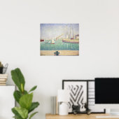 Poster Georges Seurat - Entrée du Port de Honfleur (Bureau à domicile)