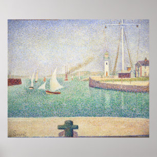 Poster Georges Seurat - Entrée du port d'Honfleur