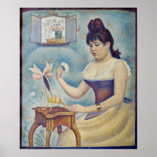 Poster Georges Seurat - Jeune Femme Se Poussant