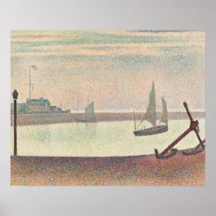 Poster Georges Seurat - Le chenal à Gravelines