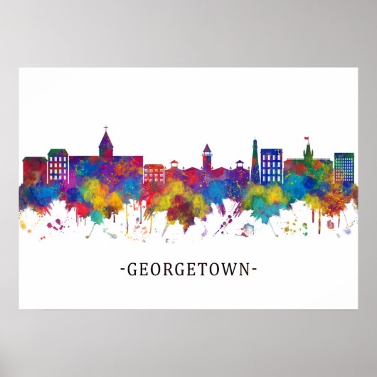 Poster Georgetown Guyana Skyline (Devant)