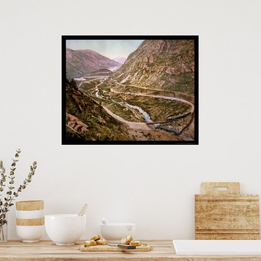 Poster Georgetown Loop Railroad avec un train 1899 (Cuisine)