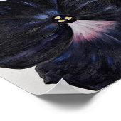 Poster Georgia O'Keefe 1925 Pétunias noir et pourpre (Coin)