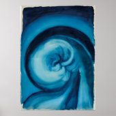 Poster Georgia O'Keeffe - Bleu I (Devant)