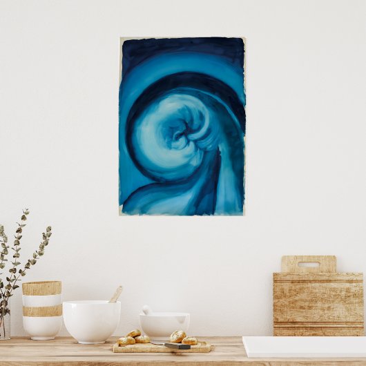 Poster Georgia O'Keeffe - Bleu I (Cuisine)