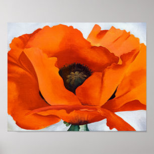 Poster Georgia O'Keeffe - Coquelicot rouge - 1927