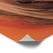 Poster Georgia O'Keeffe - Souche dans les collines rouges (Coin)