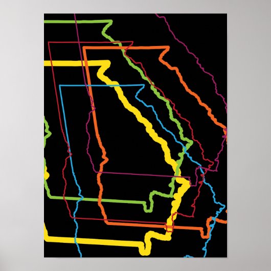 Poster georgia orgueil flou (Devant)