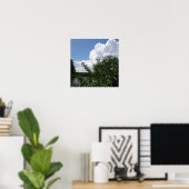 Poster Georgia Peach Tree Fluffy White Nuages (Bureau à domicile)