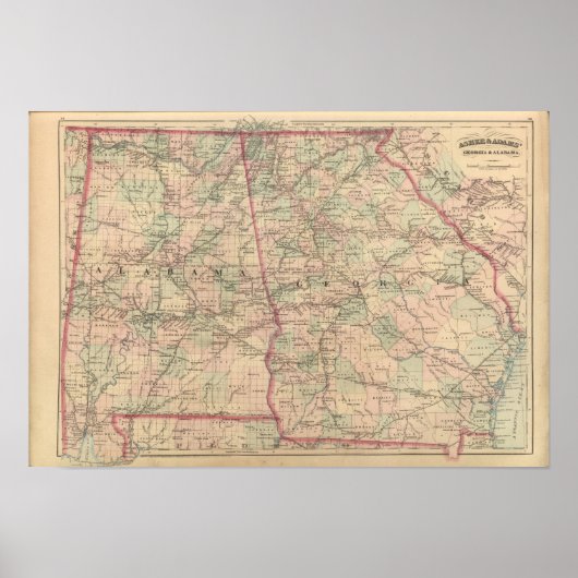 Poster Géorgie et Alabama (Devant)