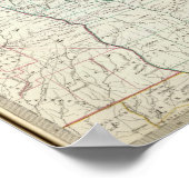 Poster Géorgie, pts de NC, SC, Tenn, Ala, Floride (Coin)