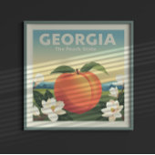 Poster Géorgie vintage