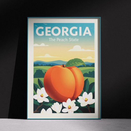 Poster Géorgie vintage