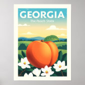 Poster Géorgie vintage (Devant)