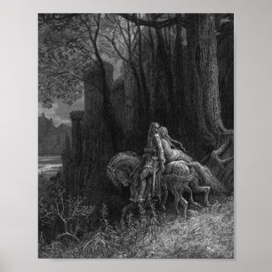 Poster Geraint Et Enid Se Rendre À Gustave Dore